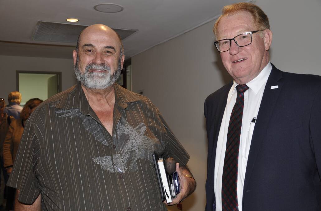 Deputy Mayor Peter Walker and Mayor Bob Kirk attended meetings in Sydney recently about several projects, including the Performing Arts Centre, Aquatic Centre and a hockey complex. File photo: Louise Thrower.