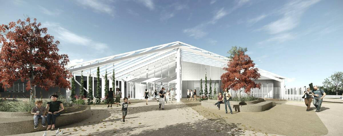 An artist's impression of the redeveloped main entry. Image supplied.
