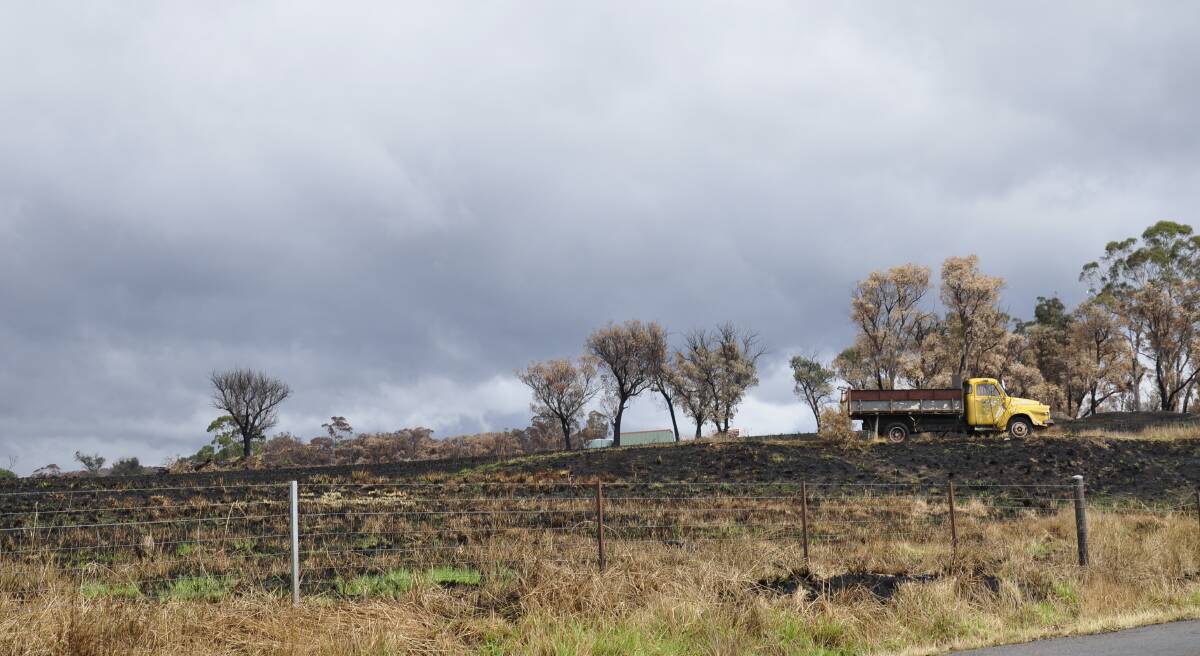 Landowners were heavily impacted by the Curraweela fire. Picture by Louise Thrower.