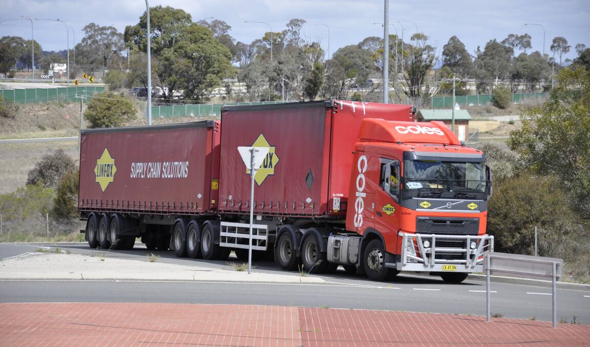 Sixty Goulburn-based Linfox drivers' face job uncertainty on the back of Coles' decision to close its local distribution centre by 2023. Photo: Louise Thrower.