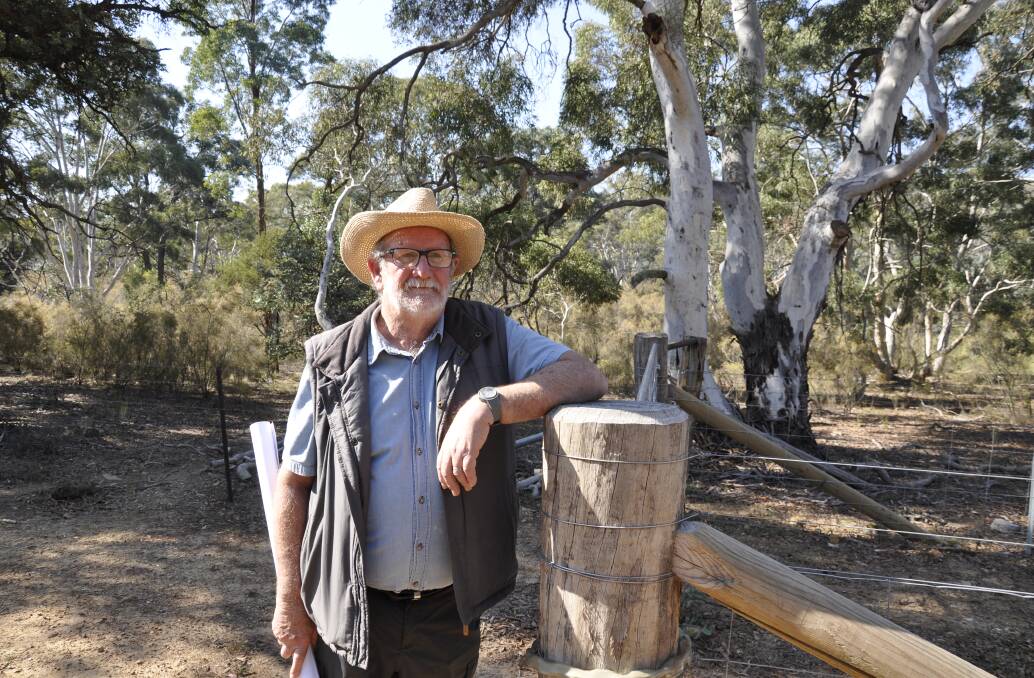 'IN THE DARK': Neighbours of Winfarthing Road member Graeme Dally is urging Global Quarries to be more 'transparent' and open about its plans for a hard rock quarry northeast of Goulburn. Photo: Louise Thrower. 