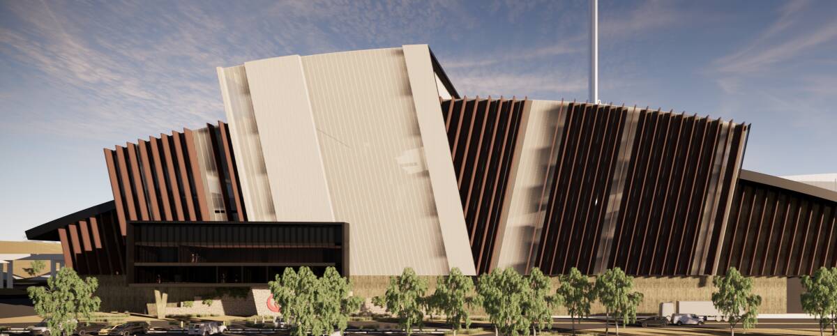 An artist's impression of Veolia's 'advanced recovery centre' proposed for its Woodlawn eco-precinct. Image supplied.