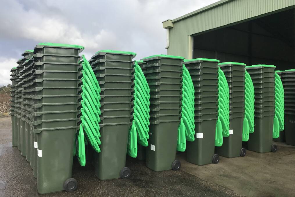 The organic waste bins will be delivered to households in Goulburn and Marulan this week. Photo supplied.