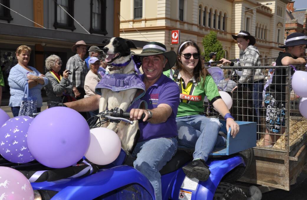 FUN TIMES: Cr Andrew Banfield and friends had a ball taking part in the 2019 Lilac City Festival street parade. The festival is one of 12 events to receive state government funding.