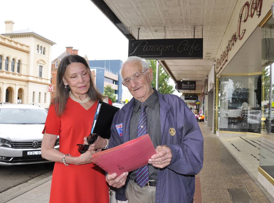 Hannelie Whitehead and former Goulburn City mayor and current businessman, Tony Lamarra are members of the Goulburn Ratepayers Action Group, opposing the rate rise application. Picture by Louise Thrower.