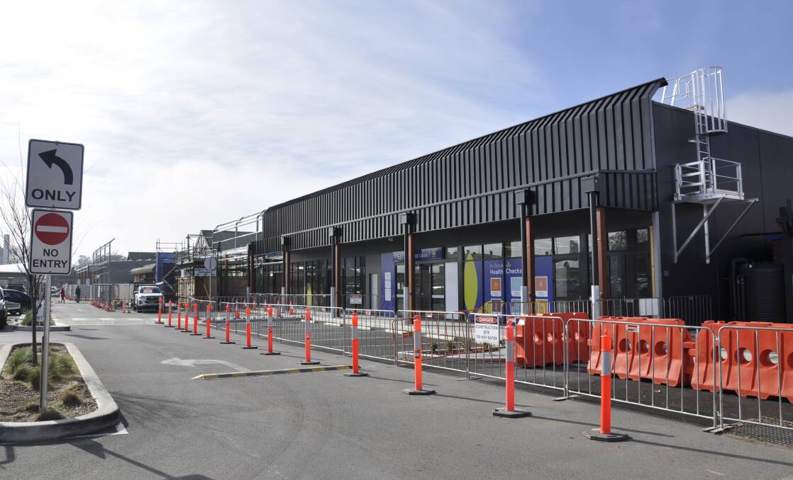 Local firm ARW Multigroup is undertaking the Goulburn Marketplace redevelopment. Work is expected to be completed by Christmas. Photo: Louise Thrower.