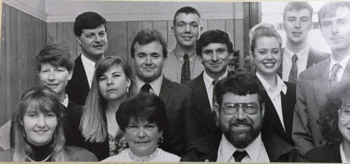 Some of the Goulburn Post staff in 1993 under John Thistleton's (beck left) editorship included Sandra Bensley, Chris Gordon, Murray Nicholls, Vanessa Barden, the late Maree Bensley and Darryl Fernance.