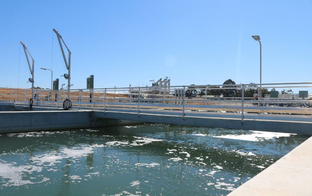 Solar panels have been installed at Goulburn's upgraded wastewater treatment plant. Photo supplied.