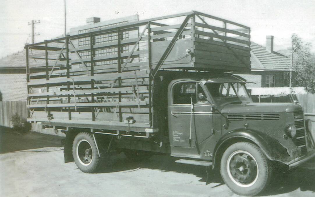 Hugh Granger started in business with a stock truck. Picture supplied. 