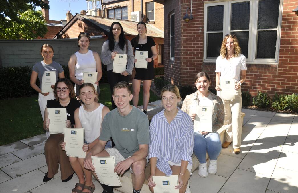 Fifteen Goulburn and district soon to be tertiary and TAFE students received scholarships from the Goulburn and District Country Education Foundation on Friday. Picture by Louise Thrower.