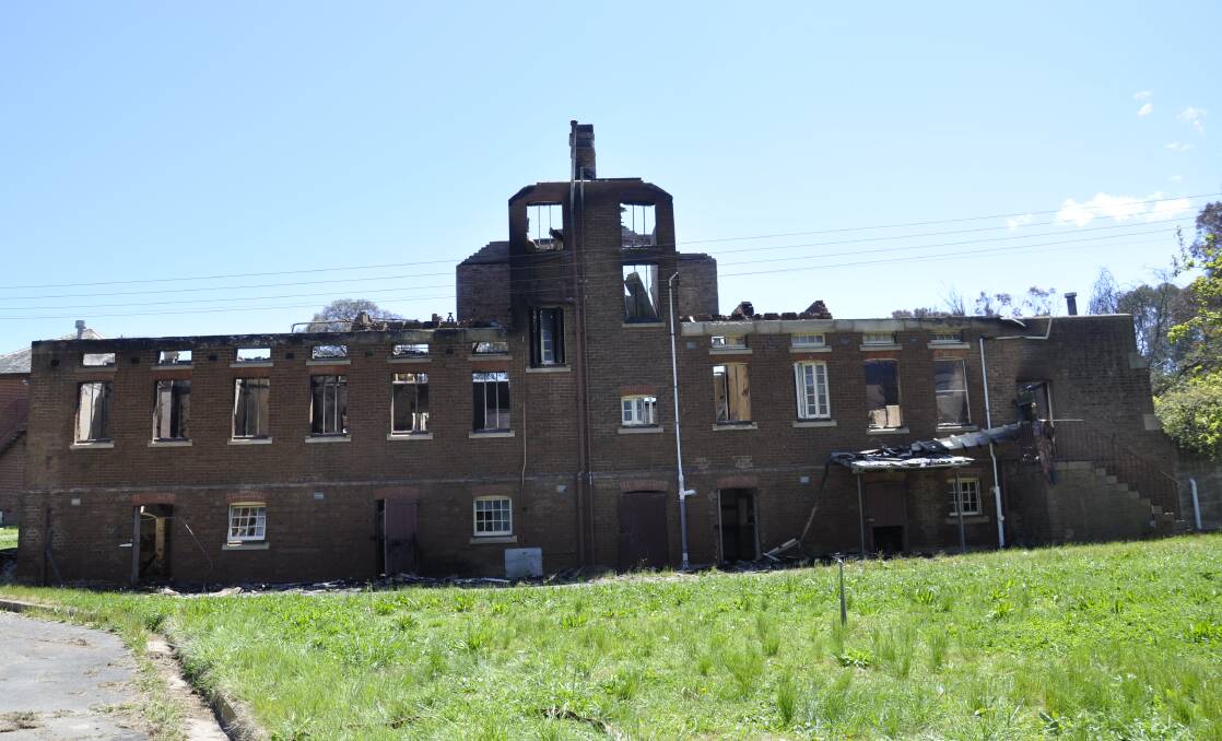 The former female ward was destroyed by fire in October. Police subsequently dealt with two teenage males under the Young Offenders Act. Photo: Louise Thrower.