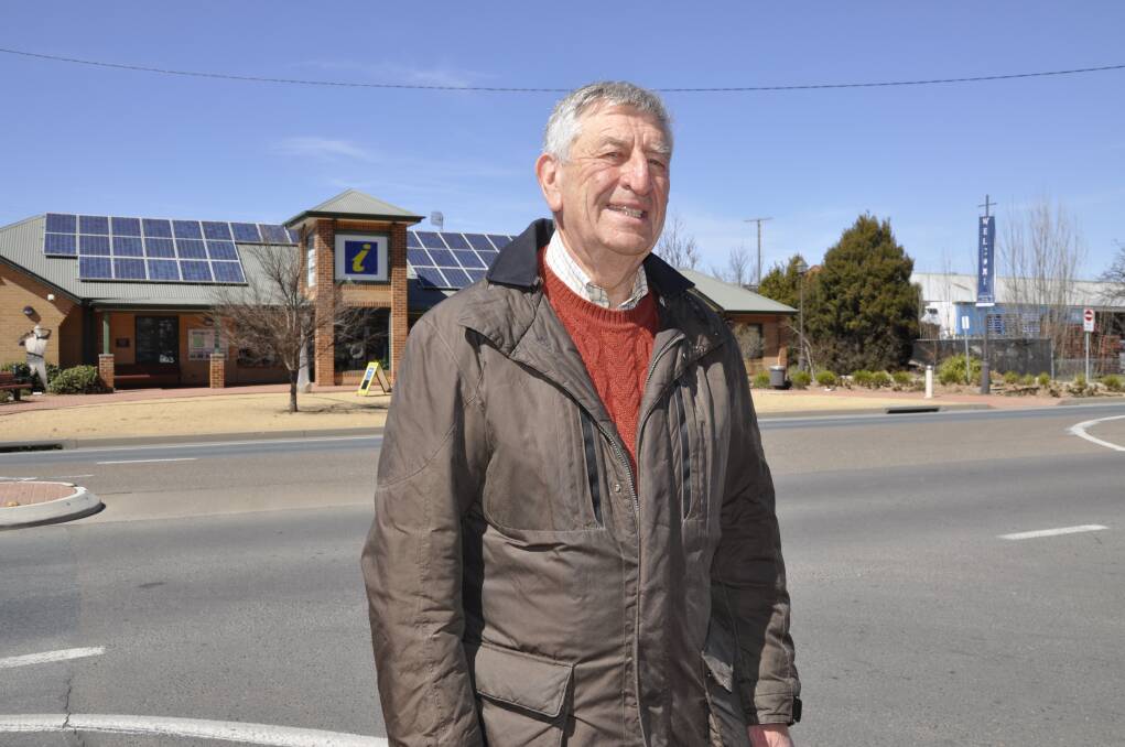 MISSION: Bob Phillipson and an informal group want the council to move towards 100 per cent renewable energy. Photo: Louise Thrower.
