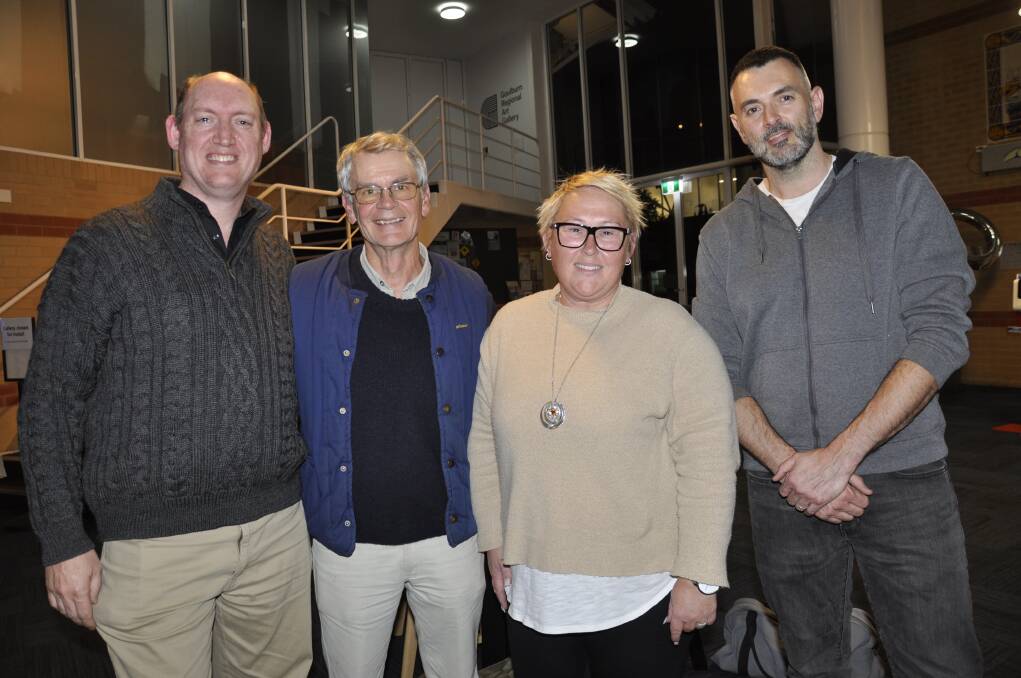 ARGUING CASE: Goulburn Shooters, Fishers and Farmers party president Andy Wood joined Jerrara Action Group members Peter Stirling Benson, Leisha Cox-Barlow and Alan Brady for a presentation to councillors on Tuesday afternoon. Photo: Louise Thrower.