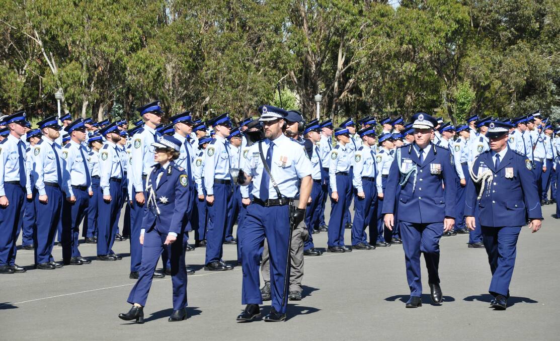 A total 218 students attested as probationary constables last December. Photo: Louise Thrower.
