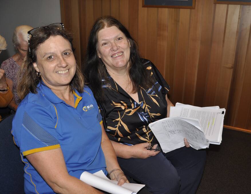 Goulburn business owner Kim Gann and accountant, Nina Dillon, were among six people who spoke in the council's open forum against the special rate variation. Picture by Louise Thrower.
