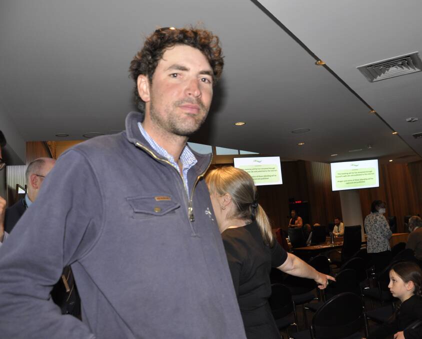 Goulburn district grazier Austin McLennan argued Veolia had "breached people's truct." Picture by Louise Thrower.