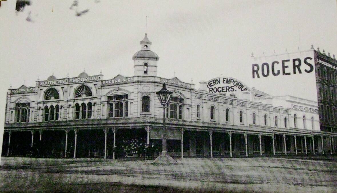 Rogers department store was a prominent part of Goulburn's retail landscape over many years. Photo supplied.