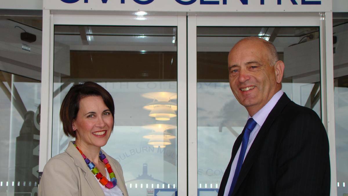 Growth, strategy and planning director Louise Wakefield has left the council. She was pictured here in 2014 with general manager Warwick Bennett following her appointment.
