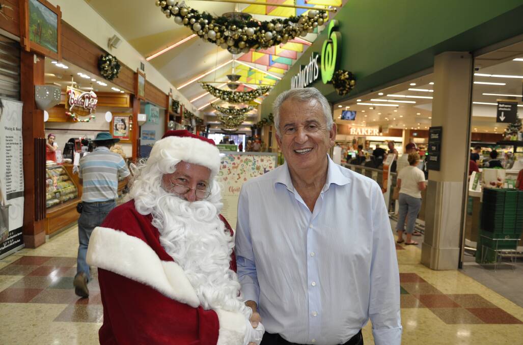 Paul Lederer caught up with Santa in the Marketplace before Christmas.