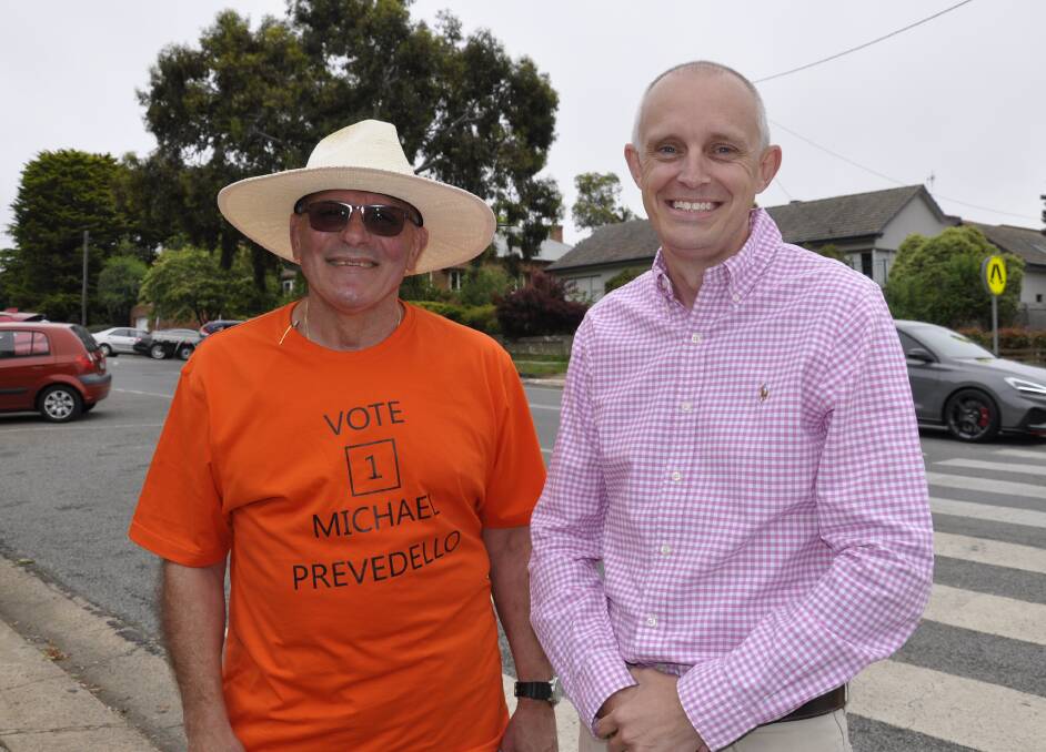 CHANCES FIRMING: Independents Michael Prevedello and Dan Strickland have increased their primary votes since Saturday. Former Mayor Bob Kirk is the only confirmed councillor at this stage. Photo: Louise Thrower.
