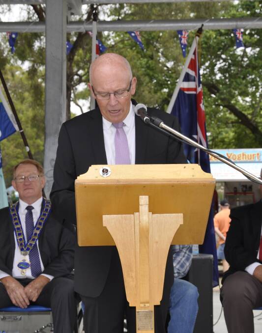 Grahame Northey, pictured here during the 2017 Australia Day celebrations, says more thought needs to be given to parking around the hospital.
