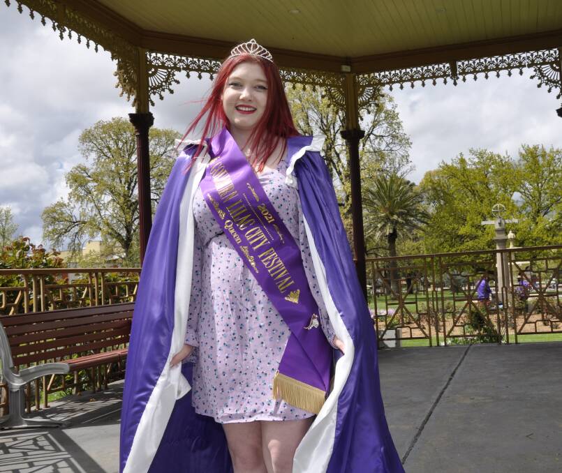 HONOUR: Brittany Bryant was named as the Lilac City Festival's 2021 Queen. Event organisers are looking for entrants in this year's Queen competition. Photo: Louise Thrower.