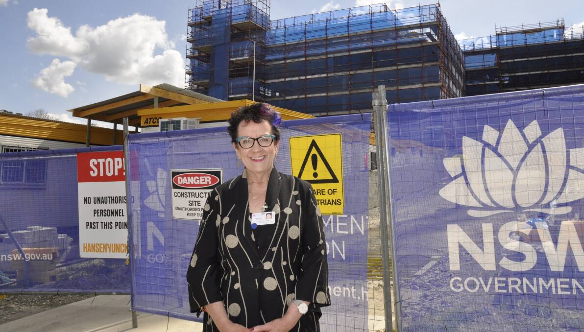 'EXTRAORDINARY TIMES': Southern NSW Health District CEO Margaret Bennett, pictured here during Goulburn Base Hospital's construction, has acknowledged workforce pressures at the facility. Photo: Louise Thrower.
