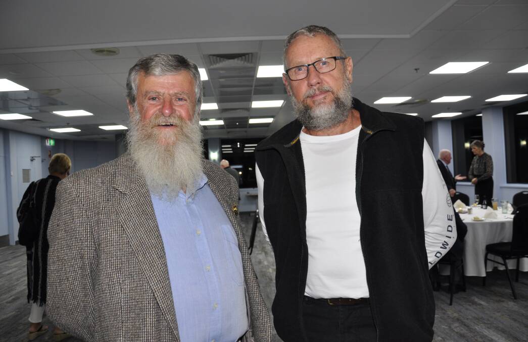 VOLUNTEERS: Peter Robinson from Gunning and Goulburn man David Webb were inducted as legatees at Tuesday's function. 