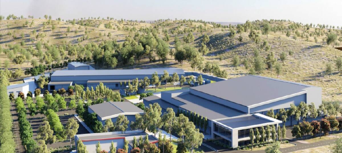 Big project: An artist's impression of the poultry processing facility proposed for 52 Sinclair Street, North Goulburn. Sourced image.