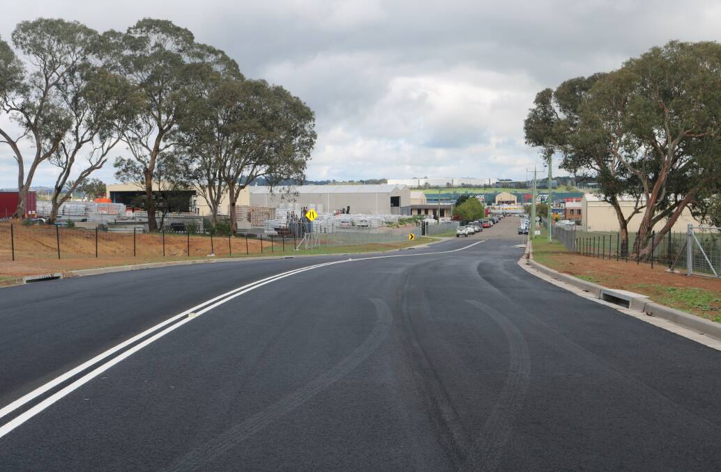 The extension of Tait Crescent, off Finlay Road, to Lockyer Street behind the South Goulburn service centre has been completed. Photo supplied.