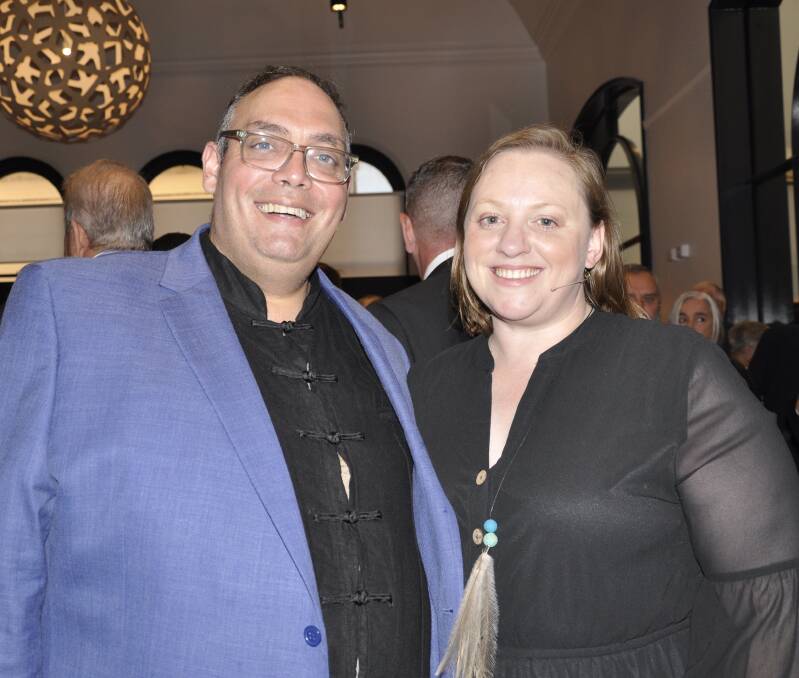 Alfie Walker, pictured here at the Goulburn Performing Arts Centre opening in March with wife, Alecia, will direct the Rocky Hill Musical Theatre Company's upcoming production, Aida. Photo: Louise Thrower.