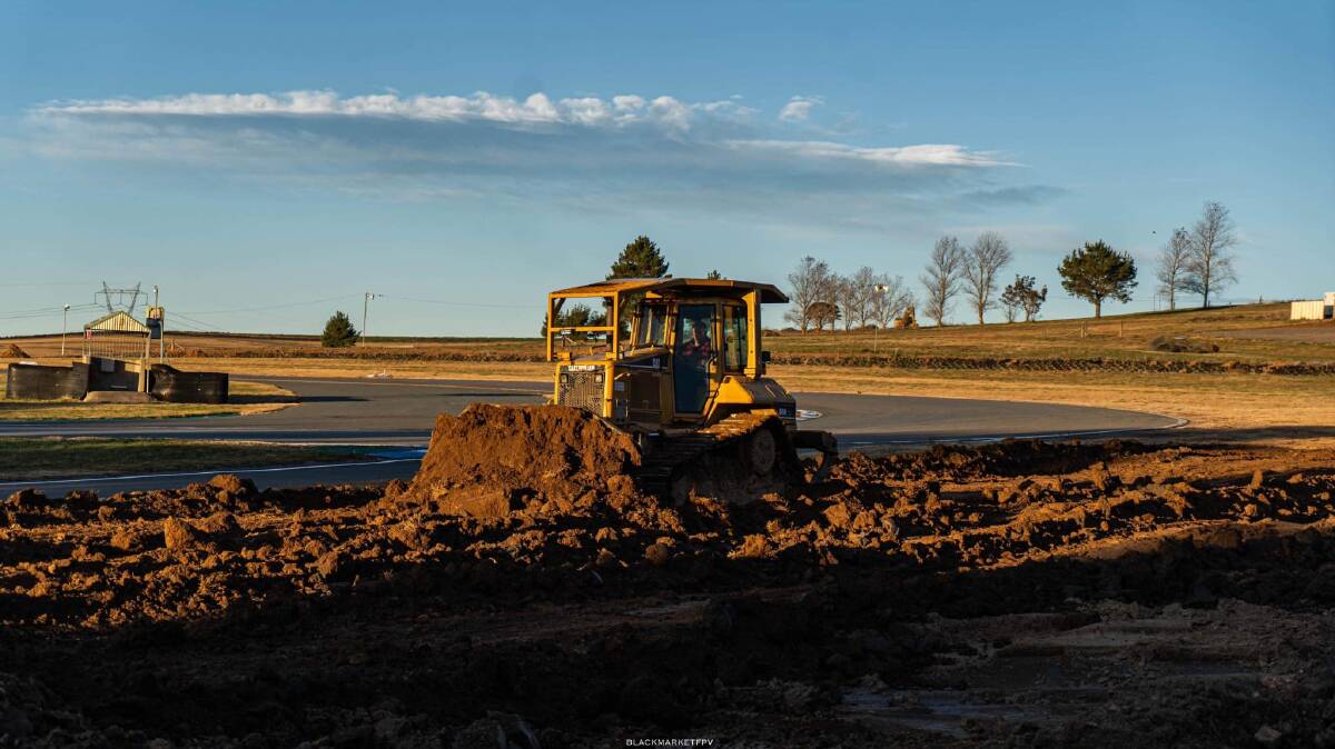 Wakefield Park earthworks have been underway for several months. The state budget allocates $1 million to help re-open the Braidwood Road facility. Picture: Facebook.