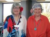 Sisters Kayleen Tremble and June Hanby dressed the part at Day VIEW Club's anniversary celebrations, which carried a '60s theme. Picture supplied.