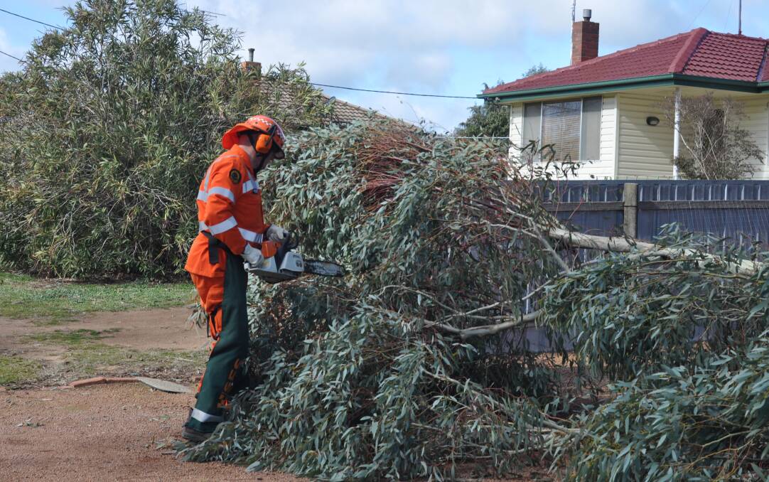 Strong winds across the regions are expected to test SES crews this weekend. File photo.
