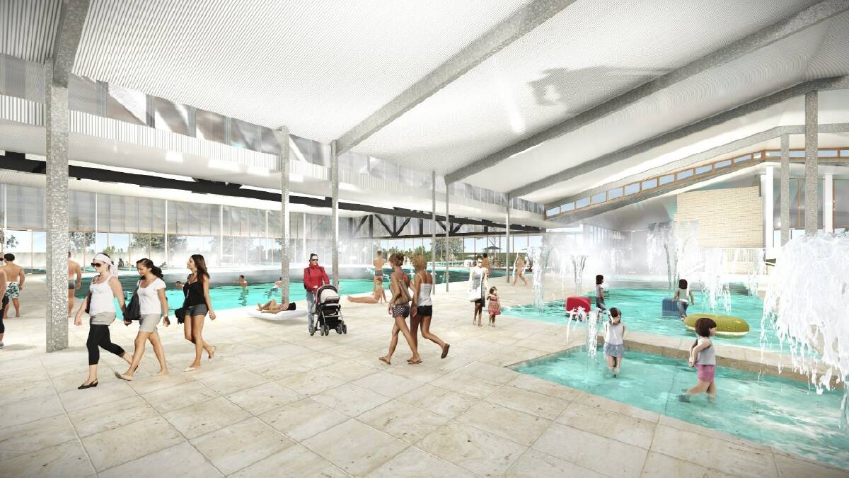 WATER WORLD: FDC Contracting has been selected to complete stage one of the Goulburn Aquatic Centre's redevelopment. Artist's impression supplied.