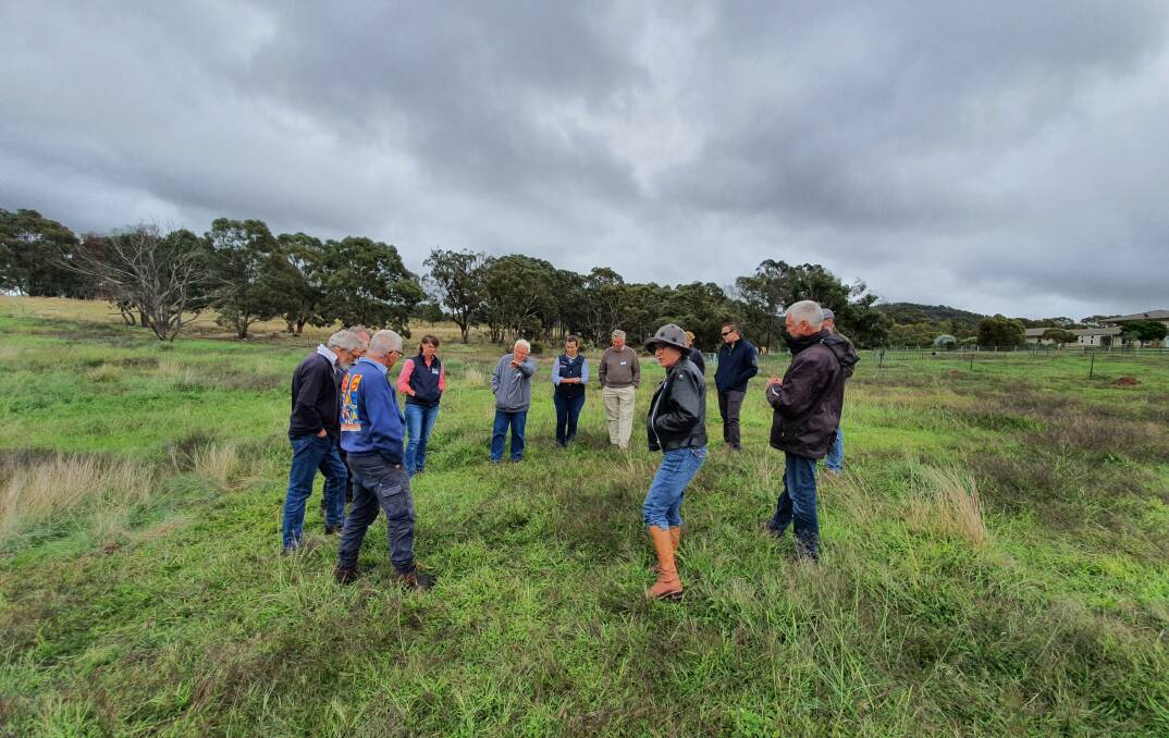 LAND MATTERS: The Goulburn Mulwaree Grazing and Farming Group held its inaugural workshop at Dr Robert Favaloro's Tirrannaville property on Thursday. Photo supplied.