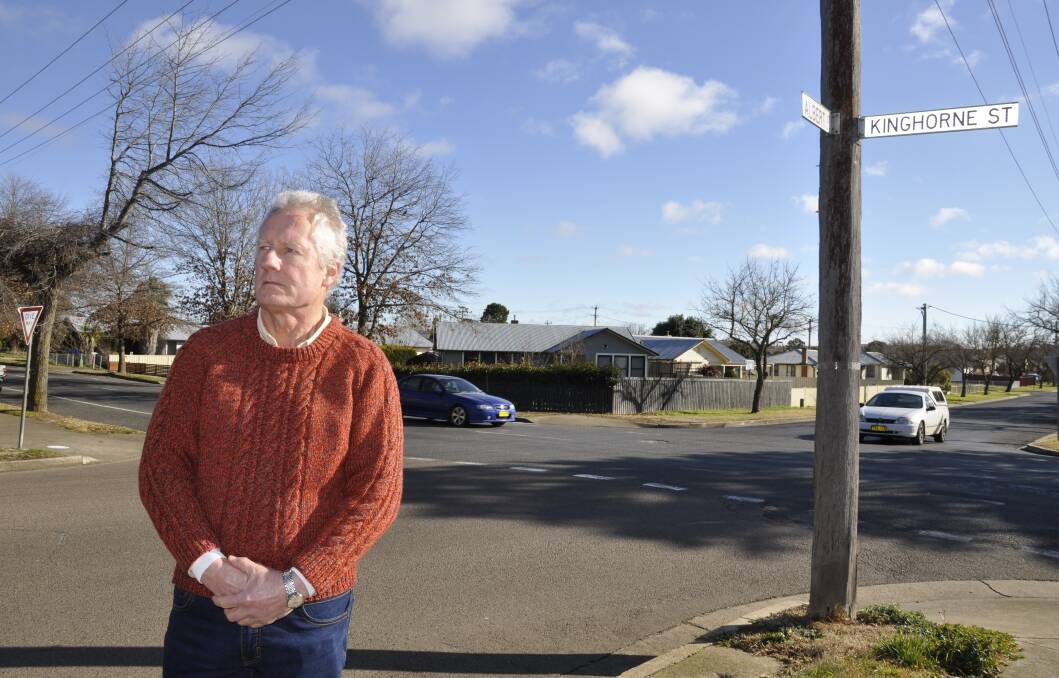 GOOD USE OF FUNDS?: Goulburn man Barry McDonald doesn't understand why more than $400,000 in government funding is going towards a roundabout at the Kinghorne/Albert Street intersection. Photo: Louise Thrower.
