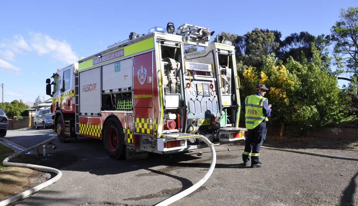 NSW Fire and Rescue is on scene again at the old orphanage, combating minor flare-ups.
