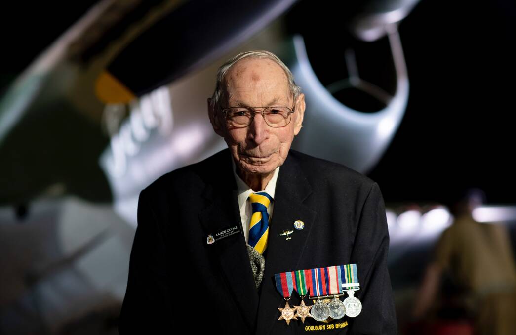 RESPECTED: Longtime Gunning resident and World War Two veteran, Lance Cooke passed away on Thursday aged ninety-six. He is pictured here at last year's 75th anniversary commemorations of VP Day in Canberra. Photo: Department of Veterans Affairs.