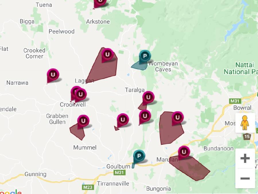 Essential Energy is repairing outages across Marulan, Goulburn and Crookwell districts as a result of the storm.The outages are shown on the provider's website.