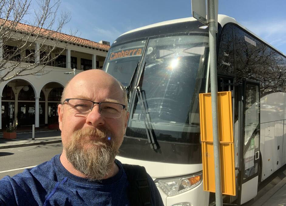 BETTER SERVICES: Richard Orchard says he and fellow commuters are upset that the Goulburn to Canberra Trainlink tri-weekly bus service has been suspended. Photo supplied.