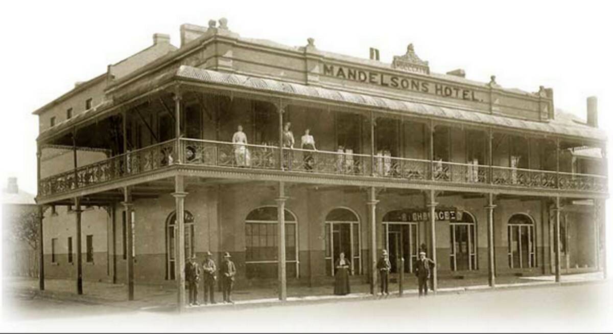 Mandelson's Hotel was a hub of social activity throughout much of its life. This photo was thought to have been taken in the 1890s. Photo: Mandelson's of Goulburn.