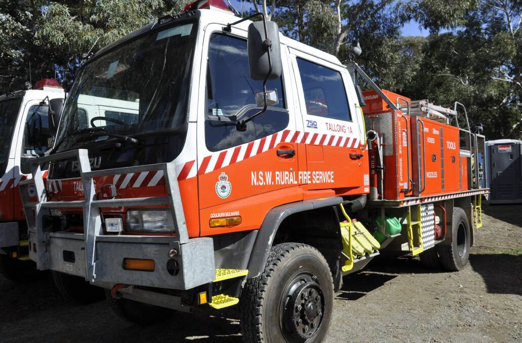Tallong Brigade was one of four RFS units that attended Monday night's fire along the rail corridor near Marulan. File photo.