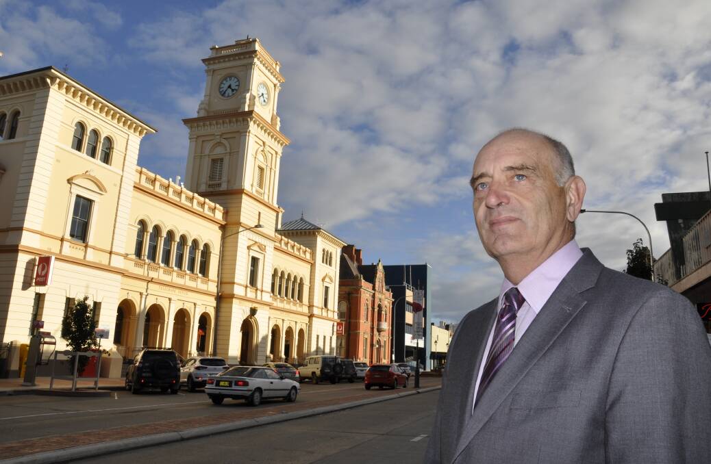 IN BUDGET: Council general manager Warwick Bennett says he's confident the performing arts venue (next to the Post Office) can be built for $11.4 million.