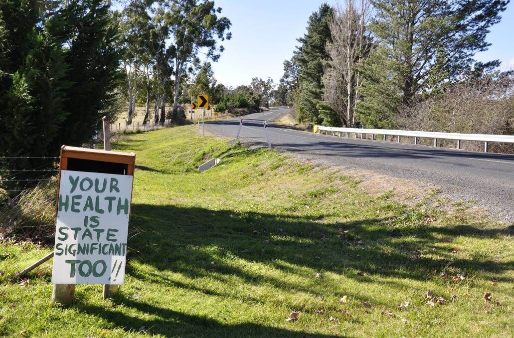 SENDING MESSAGE: Multiple signs have been erected by the community along Jerrara Road, leading to Bungonia, objecting to the waste to energy plant proposal. Photo: Louise Thrower.
