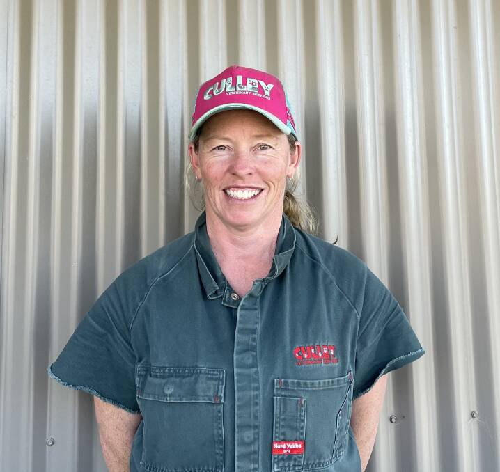 Crookwell vet, Catherine Culley, helped rescue a young heifer from a water tank on Monday afternoon. Picture supplied.