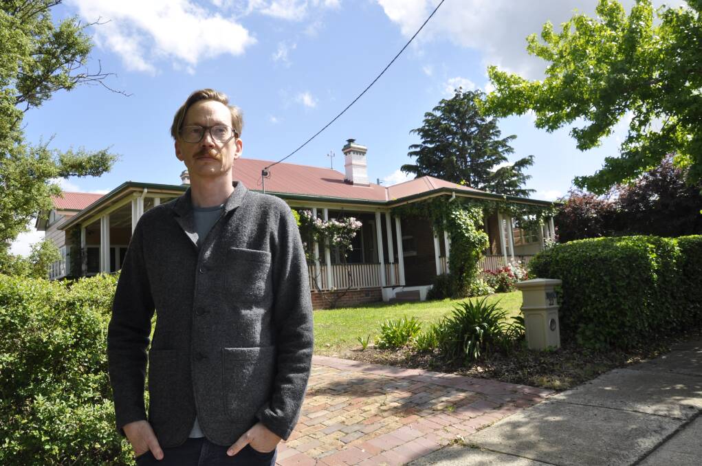 EYE FOR DESIGN: Ben Divall argues there's no reason to demolish a Hurst Street home that adds to the heritage conservation area and replace it with a two-storey house "that's completely out of scale" with its neighbours. Photo: Louise Thrower.