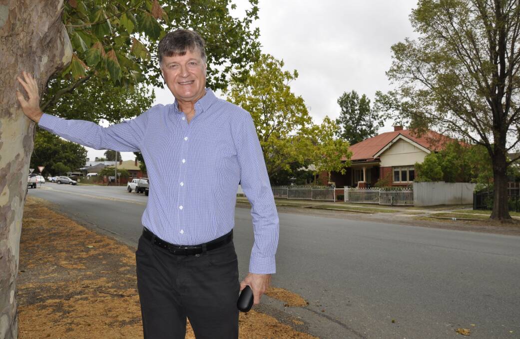 Former Goulburn Post editor John Thistleton, pictured here in 2018, argued the Goulburn Evening Penny Post sign must be retained but there was still room for Ray White signage. Photo: Louise Thrower.
