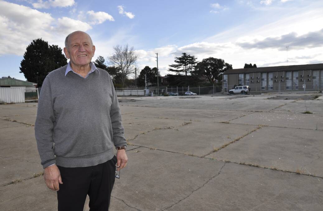 BIG PLANS: Real estate agent Peter Mylonas has plans to build an apartment block with ground floor retail on the former Caltex site in Clinton Street. Photo: Louise Thrower.