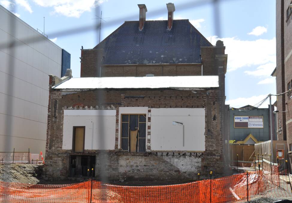 READY: The rear 1930s addition to the McDermott Centre has been demolished. Zauner Constructions is expected to start work on the Performing Arts Centre in earnest in coming weeks. Photo: Louise Thrower.